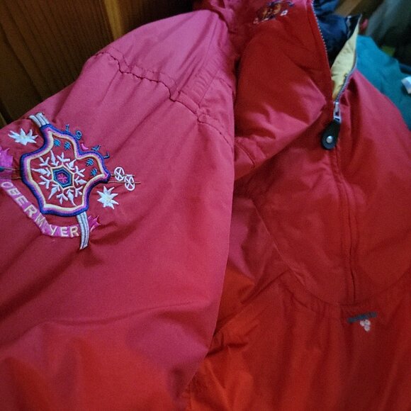 Obermeyer nylon windbreaker with gorgeous embroidery - Picture 8 of 9